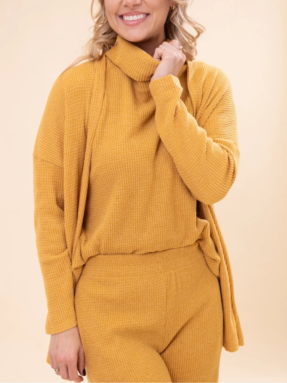 Dear Scarlett Two Piece Brushed Hacci Waff